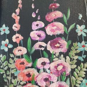 FUNDA DE LIBRO PINTADA AL OLEO