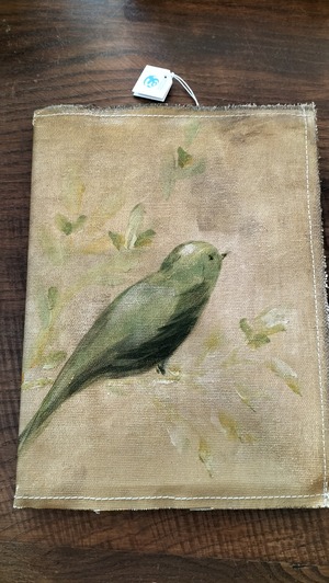 Funda de libro pintada a mano en lienzo - Imagen 8