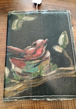 Funda de libro pintada a mano en lienzo - Imagen 10