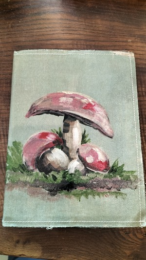 Funda de libro pintada a mano en lienzo - Imagen 6