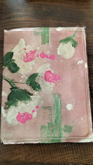 Funda de libro pintada a mano en lienzo - Imagen 5
