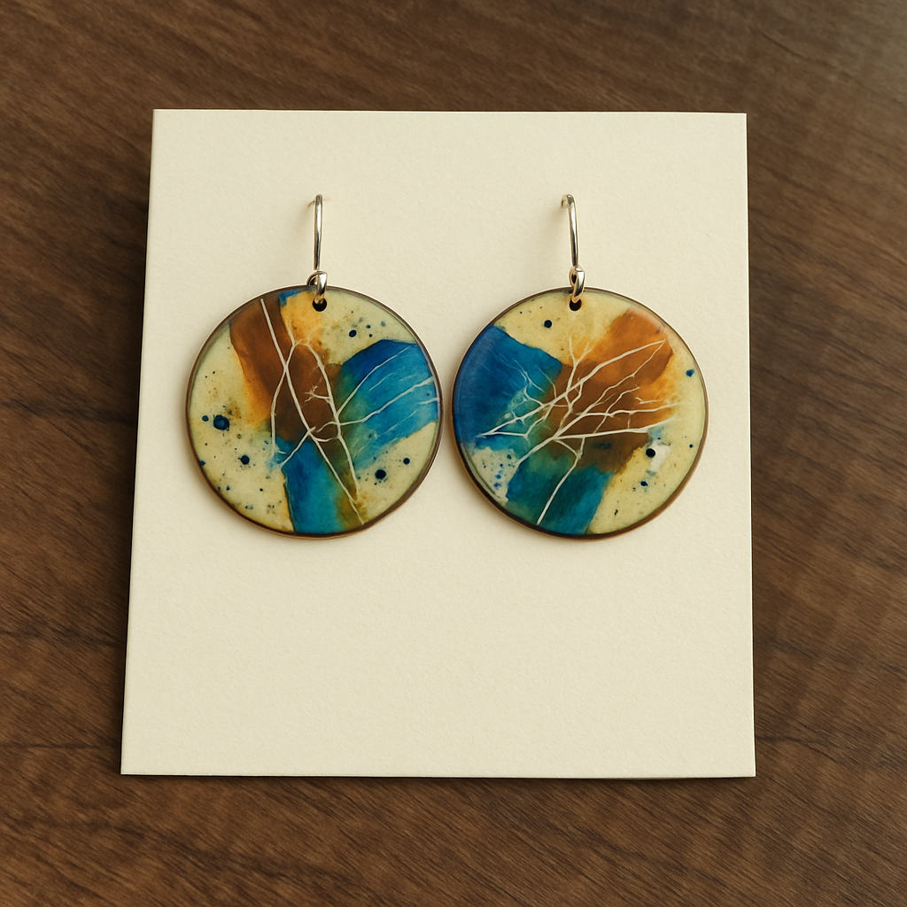 Pendientes de esmalte de Mario López